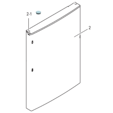 DA91-05410D Genuine Samsung Freezer Door Assembly SRL446DLS 